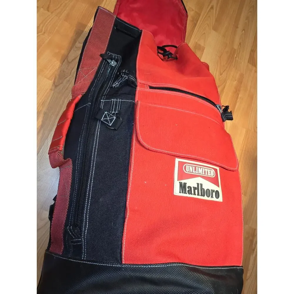 Marlbolo Camper Bag Vintage Red Cigarette Backpack